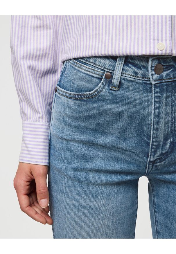 Wrangler - DAMSKIE SPODNIE WRANGLER STRAIGHT INDIGO VALLEY 112371169