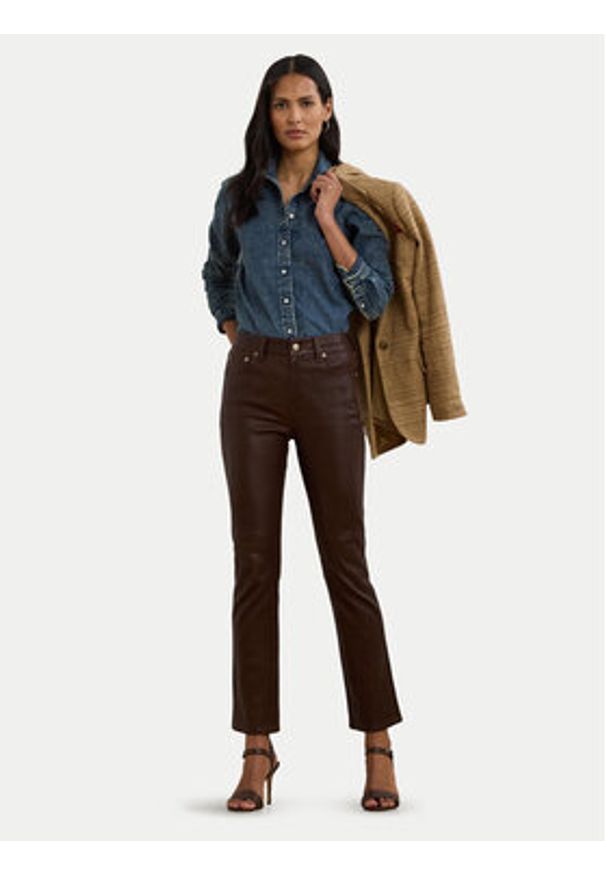 Lauren Ralph Lauren - LAUREN RALPH LAUREN Koszula jeansowa 200971084001 Niebieski Classic Fit. Kolor: niebieski. Materiał: bawełna