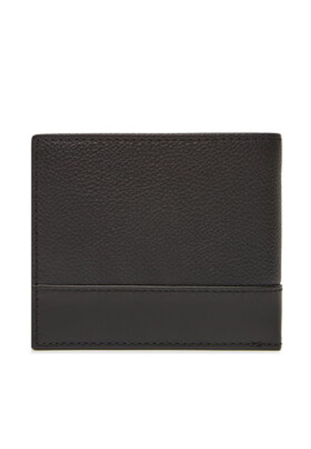 Hugo - HUGO Mały Portfel Męski 50548314 Czarny. Kolor: czarny. Materiał: skóra