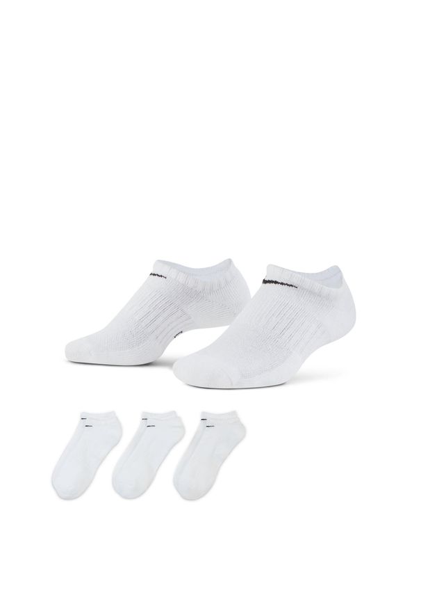 Nike - Skarpety Stopki do biegania unisex Everyday Cushion No Show 3 pary. Kolor: biały. Sport: bieganie