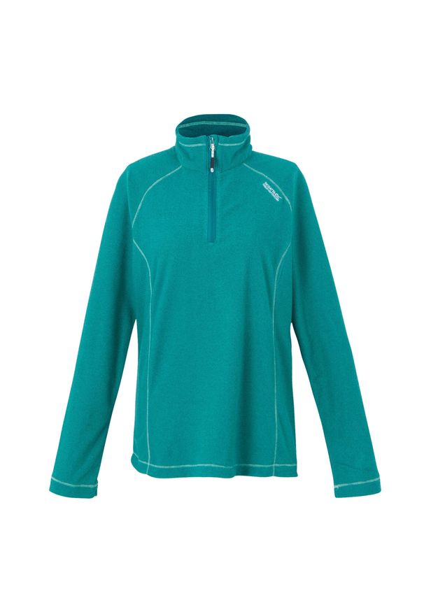 Regatta - Damski Polar Z Suwakiem Montes. Kolor: wielokolorowy, niebieski, zielony. Materiał: polar. Styl: sportowy. Sport: turystyka piesza