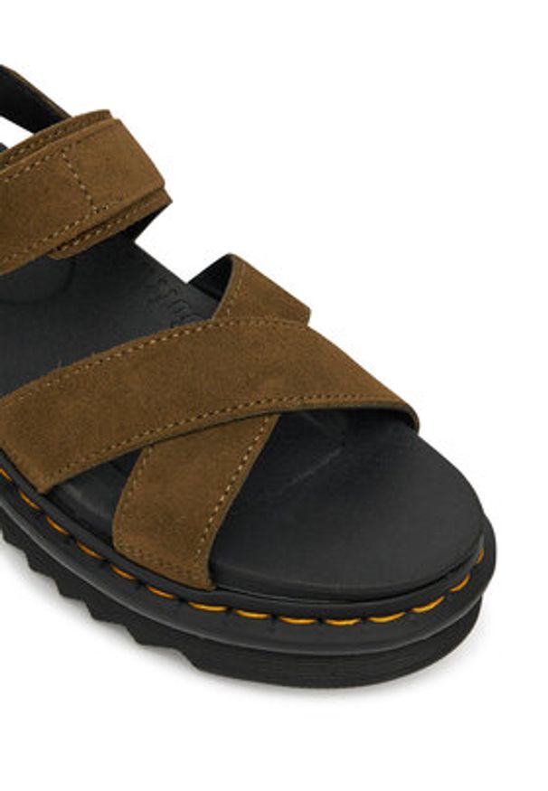 Dr. Martens Sandały DM41122300 Zielony. Kolor: zielony. Materiał: zamsz, skóra