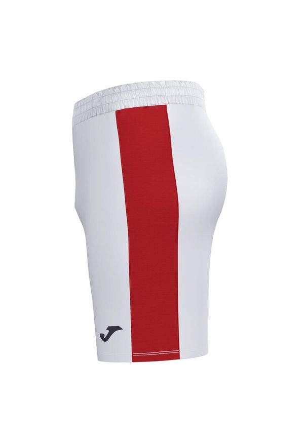 Spodenki do piłki nożnej męskie Joma Maxi. Kolor: czerwony, biały, wielokolorowy. Materiał: poliester. Sport: piłka nożna