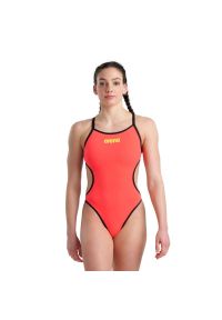 Strój do pływania dwustronny Arena Rule breaker Hooked Rev. Kolor: różowy, czarny, wielokolorowy, pomarańczowy #1