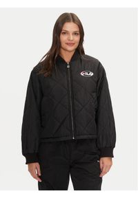 Fila Kurtka bomber Lunde FAW0896 Czarny Loose Fit. Kolor: czarny. Materiał: syntetyk #1