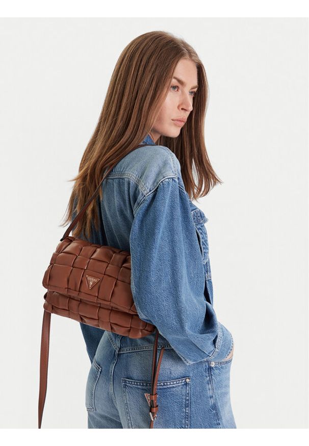 Guess Torebka HWWG80 72190 Brązowy. Kolor: brązowy. Materiał: skórzane