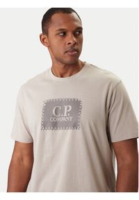 C.P. Company T-Shirt 20CMTS723A005100W Beżowy Regular Fit. Kolor: beżowy. Materiał: bawełna #4