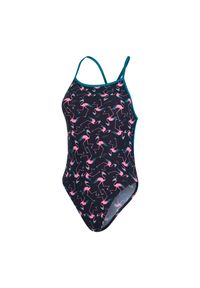 Strój pływacki Speedo Solid V-Back flamingi. Kolor: czarny