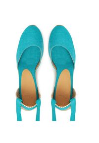 Castañer Espadryle Carina/6/002 021644 Turkusowy. Kolor: turkusowy. Materiał: materiał #5
