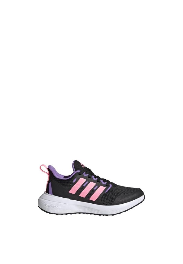 Adidas - Buty dziecięce do biegania FortaRun 2.0 Cloudfoam Lace Shoes. Kolor: wielokolorowy, różowy, czarny, fioletowy. Materiał: materiał. Model: Adidas Cloudfoam