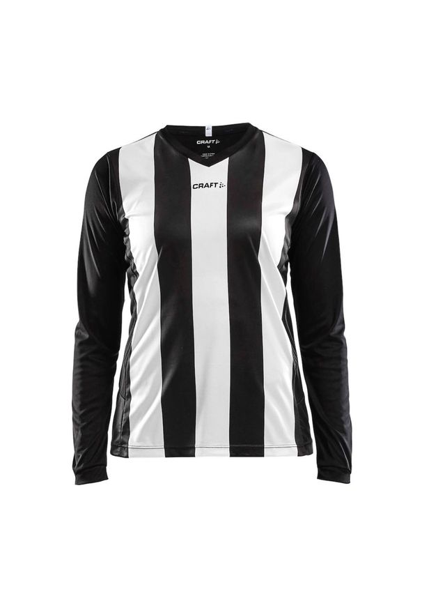 Damski jersey z długim rękawem Craft progress stripe. Kolor: wielokolorowy, biały, czarny. Materiał: jersey. Długość rękawa: długi rękaw. Długość: długie