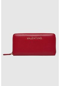 Valentino by Mario Valentino - VALENTINO Duży czerwony portfel Divina Zip Around Wallet. Kolor: czerwony #1