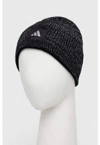 adidas Performance czapka kolor czarny. Kolor: czarny. Materiał: wełna, skóra, materiał. Sezon: zima #2