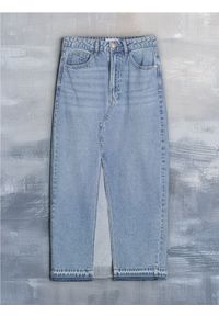 Sinsay - Jeansowa spódnica - niebieski. Kolor: niebieski. Materiał: jeans #1