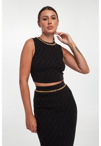 Elisabetta Franchi - Top damski z łańcuchem ELISABETTA FRANCHI #1