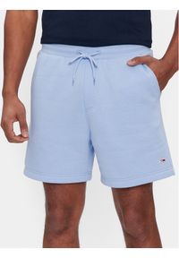 Tommy Jeans Szorty sportowe Beach DM0DM18978 Niebieski Regular Fit. Kolor: niebieski. Materiał: bawełna, syntetyk. Styl: sportowy