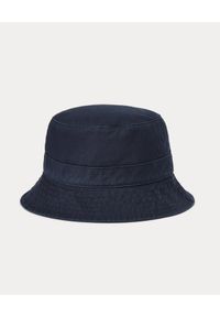 Ralph Lauren - RALPH LAUREN - Granatowy kapelusz z misiem Chino Bucket. Kolor: niebieski. Materiał: bawełna. Wzór: haft #4