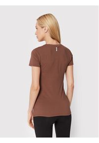 Deha T-Shirt D73441 Brązowy Slim Fit. Kolor: brązowy. Materiał: bawełna #5