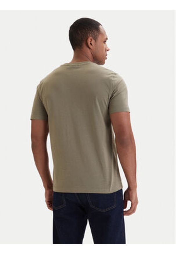 Aeronautica Militare T-Shirt 261TS2534UJ00641 Zielony Regular Fit. Kolor: zielony. Materiał: bawełna