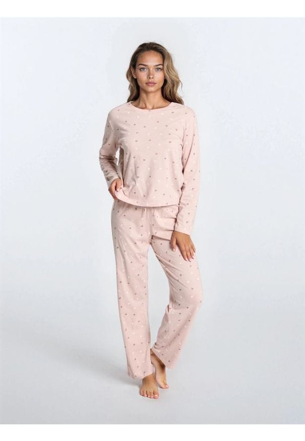 Sinsay - Bawełniana piżama dwuczęściowa - różowy. Kolor: różowy. Materiał: bawełna