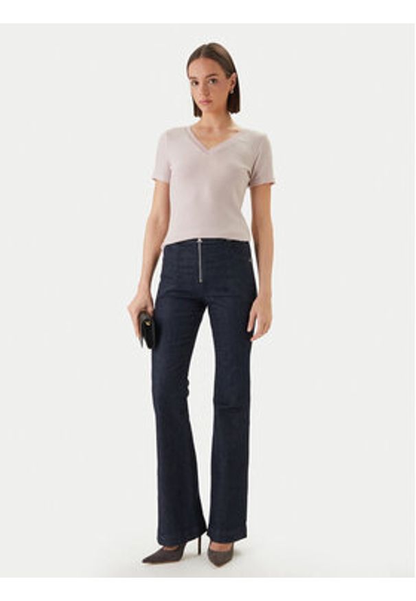 Morgan Bluzka 212-DIWI Różowy Regular Fit. Kolor: różowy. Materiał: syntetyk