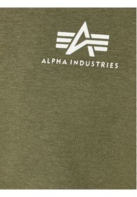 Alpha Industries Bluza Basic Zip 118342 Zielony Regular Fit. Kolor: zielony. Materiał: bawełna #3
