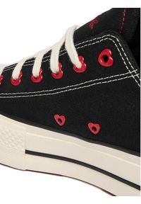 Converse Trampki Chuck Taylor All Star Lift Platform Hearts A19059C Czarny. Kolor: czarny. Materiał: materiał. Obcas: na platformie #6