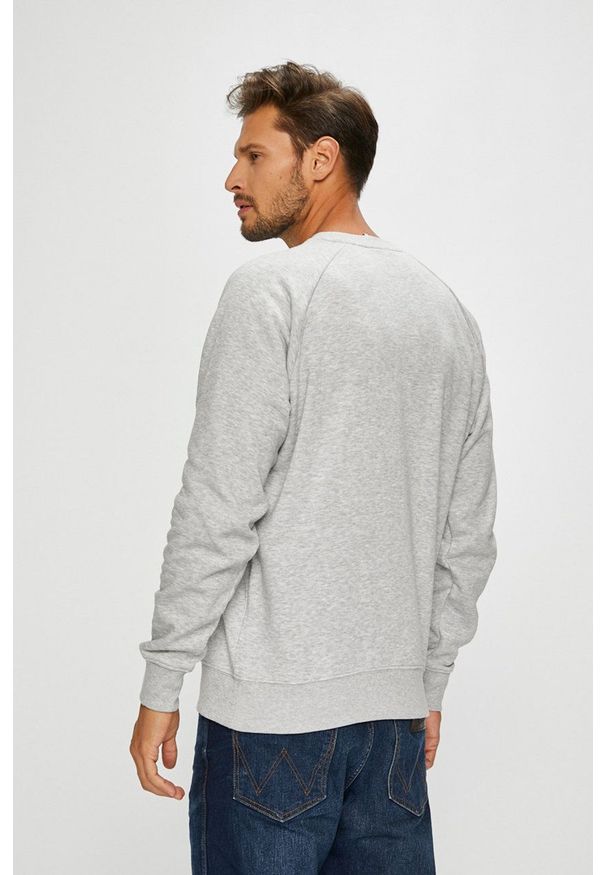 Kappa - Bluza. Okazja: na co dzień. Kolor: szary. Materiał: dzianina. Długość rękawa: raglanowy rękaw. Styl: casual