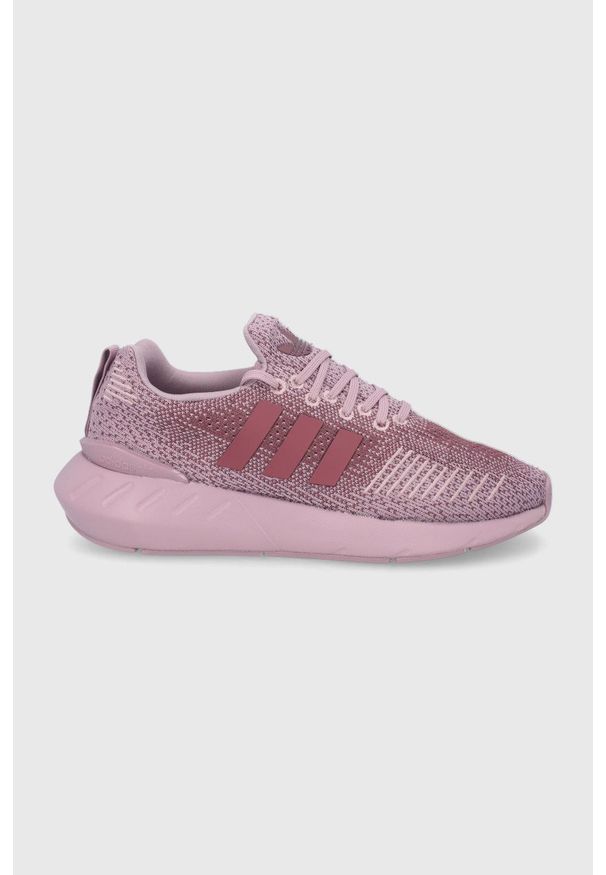 adidas Originals buty Swift Run 22W GV7978 kolor fioletowy. Nosek buta: okrągły. Zapięcie: sznurówki. Kolor: fioletowy. Materiał: guma. Obcas: na platformie. Sport: bieganie