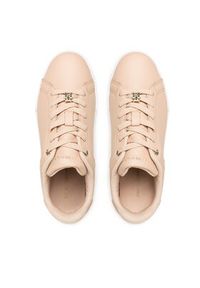 TOMMY HILFIGER - Tommy Hilfiger Sneakersy Court Sneaker Golden Th FW0FW07116 Różowy. Kolor: różowy. Materiał: skóra #3