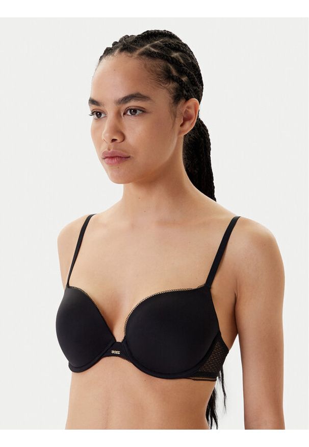 BOSS Biustonosz push-up 50545346 Czarny. Kolor: czarny. Materiał: syntetyk. Rodzaj stanika: push-up