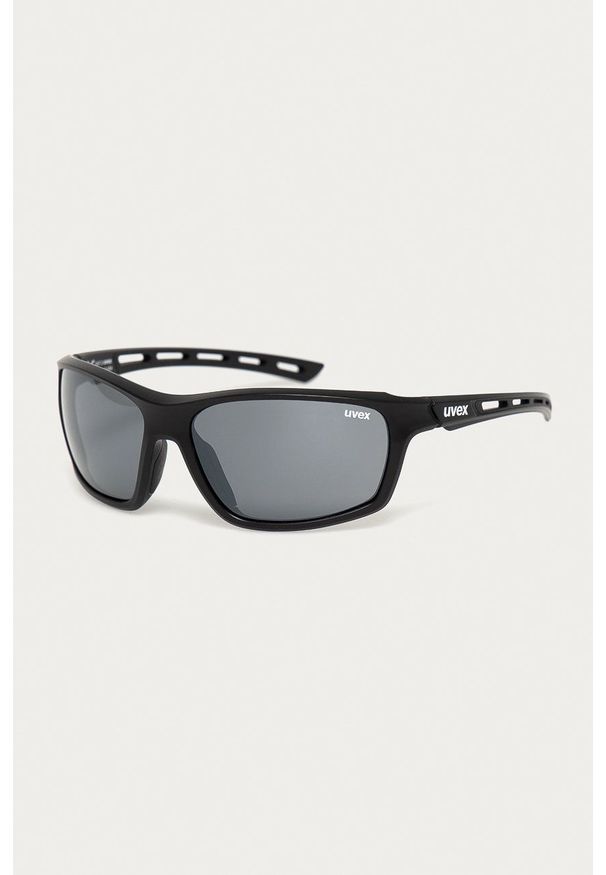 Uvex Okulary przeciwsłoneczne kolor czarny. Kolor: czarny
