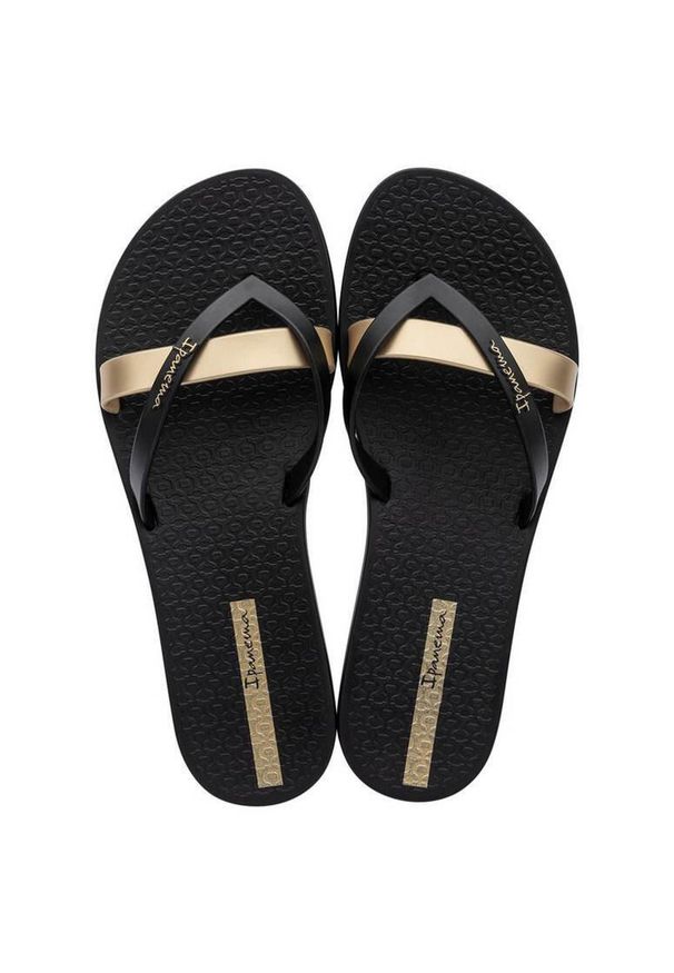 Japonki damskie Ipanema Kirei. Kolor: czarny. Materiał: syntetyk, materiał. Styl: sportowy