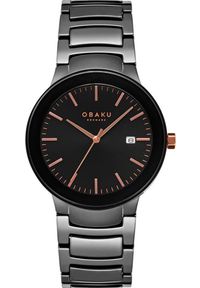 Zegarek OBAKU Zegarek damski Obaku Denmark V280LDBBCB czarny. Kolor: czarny #1