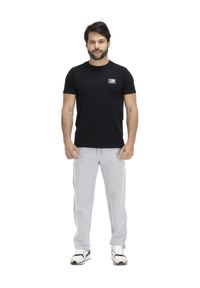 LEONE 1947 APPAREL - Męska koszulka z krótkim rękawem Leone 1947 Apparel. Kolor: czarny. Materiał: tkanina. Długość rękawa: krótki rękaw. Długość: krótkie. Sport: fitness