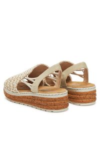 Rieker Sandały CEO-62741-60 Beżowy. Kolor: beżowy. Materiał: materiał #6