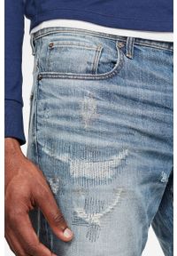G-Star RAW - G-Star Raw - Szorty jeansowe. Okazja: na co dzień. Kolor: niebieski. Materiał: jeans. Wzór: gładki. Styl: casual #2