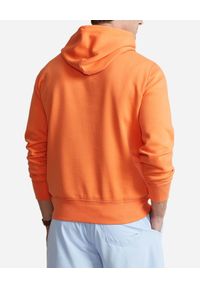 Ralph Lauren - RALPH LAUREN - Pomarańczowa bluza z kapturem. Typ kołnierza: kaptur. Kolor: pomarańczowy. Materiał: bawełna. Długość rękawa: długi rękaw. Długość: długie. Wzór: haft. Styl: klasyczny