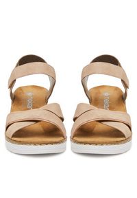 Rieker Sandały V38G9-31 Różowy. Kolor: różowy. Materiał: syntetyk #4