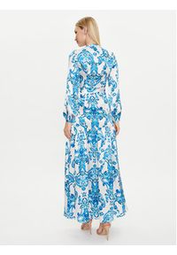 Marciano Guess Sukienka koszulowa 2GGK70 9700Z Niebieski Regular Fit. Kolor: niebieski. Materiał: jedwab. Typ sukienki: koszulowe