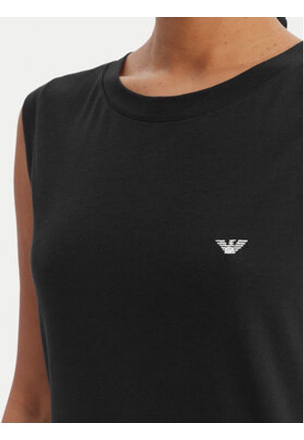 Emporio Armani Underwear Top EW000410 AF19023 UC001 Czarny Regular Fit. Kolor: czarny. Materiał: bawełna