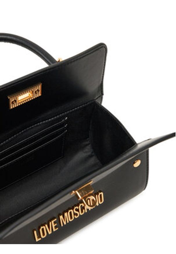 Love Moschino - LOVE MOSCHINO Torebka JC4057PP1MLO0000 Czarny. Kolor: czarny. Materiał: skórzane