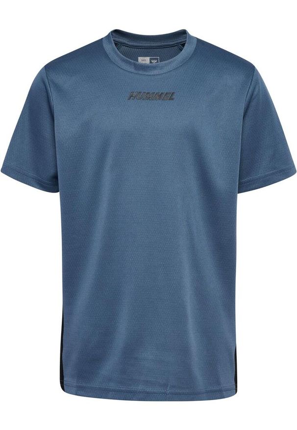 Koszulka sportowa T-shirt Hummel Multi Poly Jersey Kids. Kolor: niebieski. Materiał: jersey