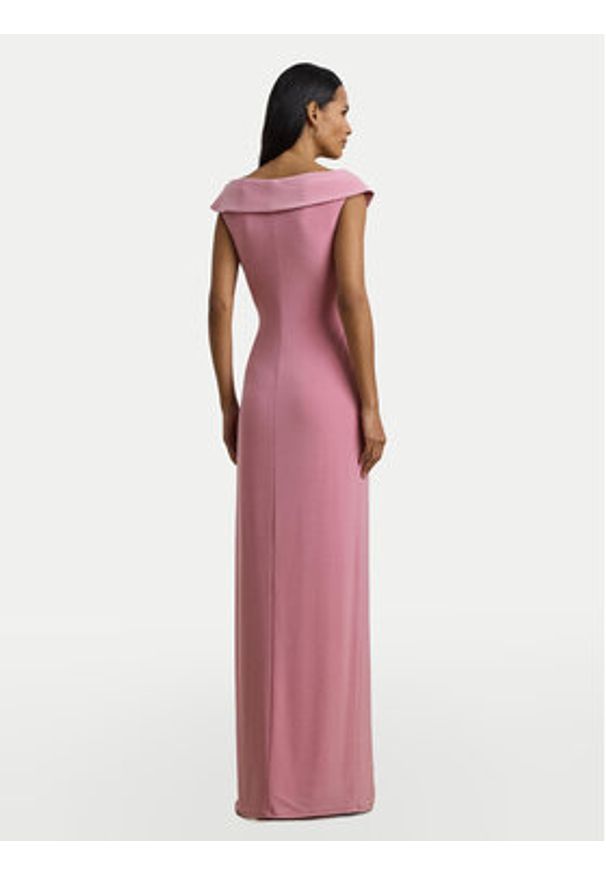 Lauren Ralph Lauren - LAUREN RALPH LAUREN Sukienka wieczorowa 253863940023 Różowy Slim Fit. Kolor: różowy. Materiał: syntetyk. Styl: wizytowy