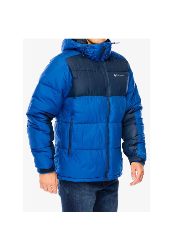 columbia - Kurtka ocieplana męska Columbia Pike Lake II Hooded Jacket. Kolor: niebieski. Sport: turystyka piesza