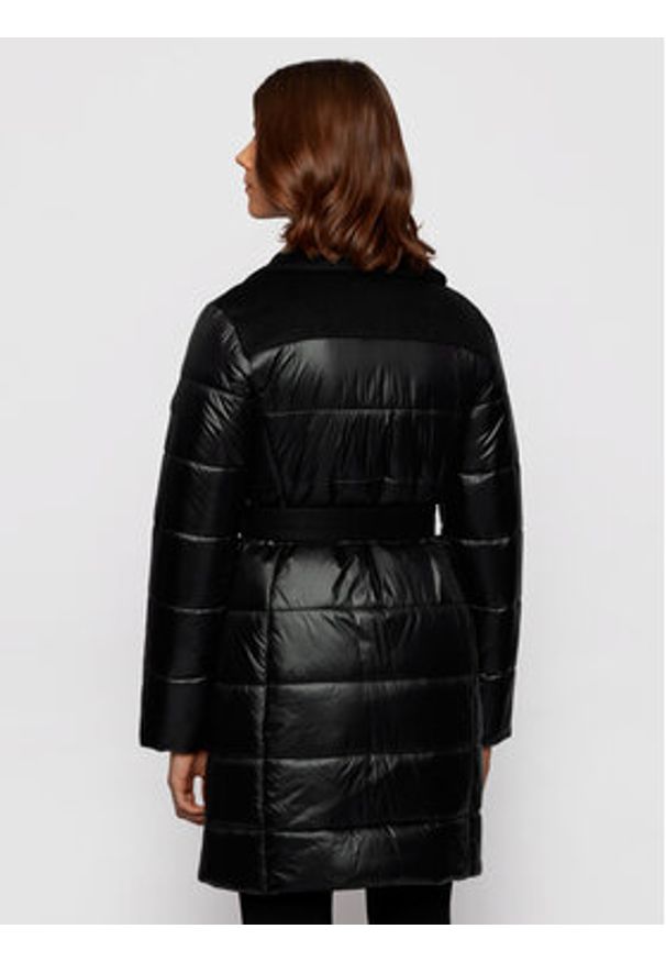 BOSS - Boss Płaszcz zimowy Paxida 50443658 Czarny Regular Fit. Kolor: czarny. Materiał: syntetyk. Sezon: zima