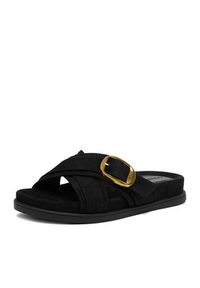 Guess Jeans Klapki CEO-HY1001-6 Czarny. Kolor: czarny. Materiał: materiał #6
