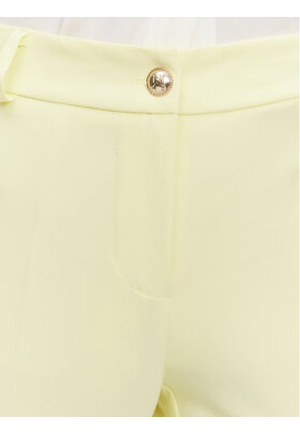 Maryley Spodnie materiałowe 25EB52Z/M24/43LL Żółty Regular Fit. Kolor: żółty. Materiał: syntetyk