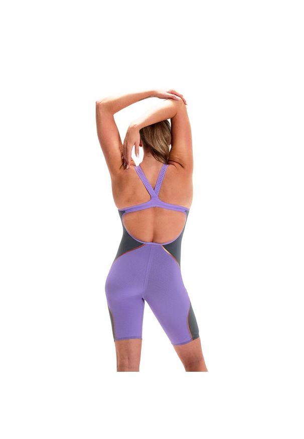 Strój pływacki Startowy Damski Speedo LZR Valor Open Back. Kolor: czarny, różowy, fioletowy, wielokolorowy. Materiał: elastan