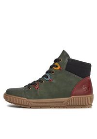 Rieker Botki N0711-54 Zielony. Kolor: zielony #5